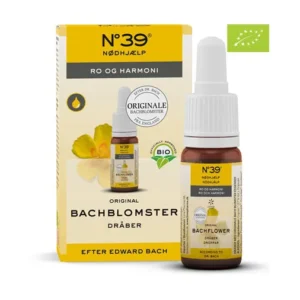 Bach no 39 Nødhjælp dråber øko vegansk | 20 ml | Originale BachBlomster