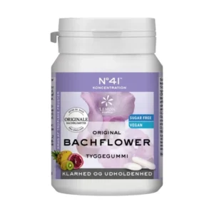 Bach tyggegummi no 41 Koncentration vegansk | 60 g | Originale BachBlomster