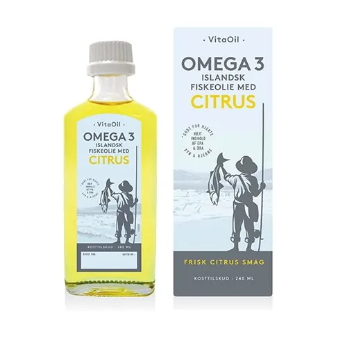 Omega 3, Islandsk, Citrus | 240 ml | VitaOil