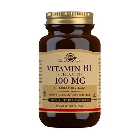 B1-vitamin 100mg (Thiamin) | 100 kap | Solgar