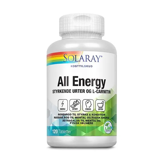 All Energy Adaptogene urter | 120 tab | Solaray