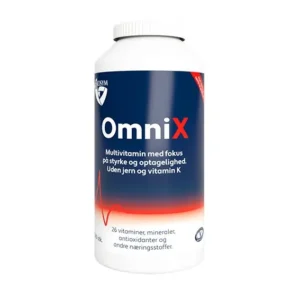 OmniX multivitamin u. jern og k-vitamin | 360 tab | Biosym