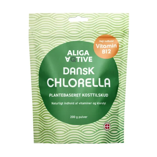 Aliga Aqtive Dansk Chlorella Pulver | 200 g