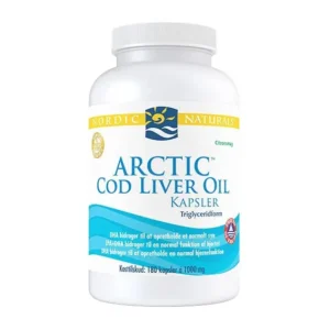 Torskelevertran m. citrussmag | 180 kap | Nordic Naturals