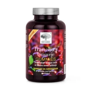 Tranebær Urinveje Gummies | 60 gum | New Nordic
