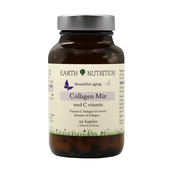 Collagen Mix m. Vitamin C | 90 kap | Earth Nutrition