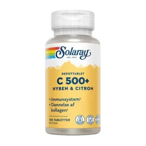 C-vitamin C500+ hyben, citron | 100 tab | Solaray