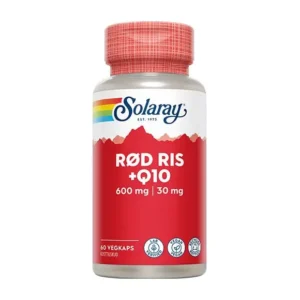 Rød ris & Q10 | 60 kap | Solaray
