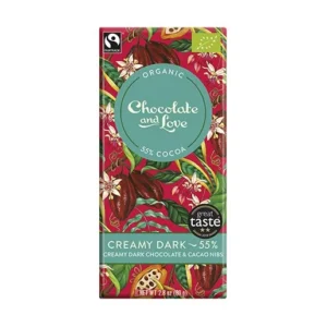Chokolade Creamy Dark 55% øko | 80 g | Chocolate and Love