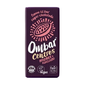 Ombar chokolade Hindbær/Kokosnød Ø | 70 g