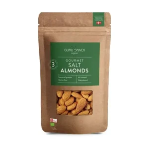 Salt mandler øko | 100 g | Guru Snack