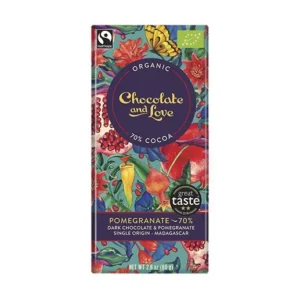 Pomegranate Chokolade 70% øko | 80g | Chocolate and Love