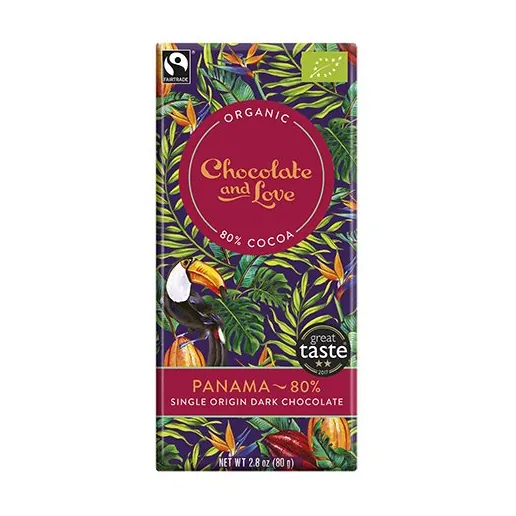 Panama chokolade 80% øko | 80g | Chocolate and Love