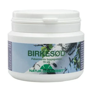Birkesød tyggegummi pebermynte | 70 stk | Natur-Drogeriet