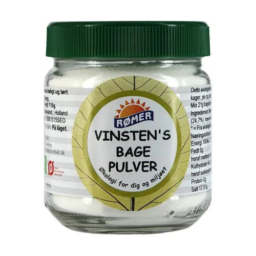 Bagepulver Vinsten Ø | 115 g | Rømer