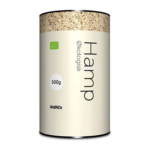 Hampfrø afskallede Ø | 500 g | Wellnox