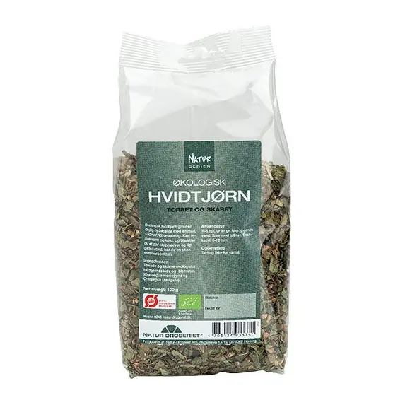 Hvidtjørn blade m.blomst Ø | 100 g | Natur-Drogeriet