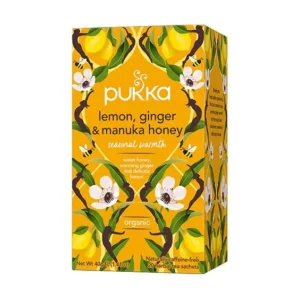 Lemon, Ginger Manuka honey te Pukka Ø | 20 br