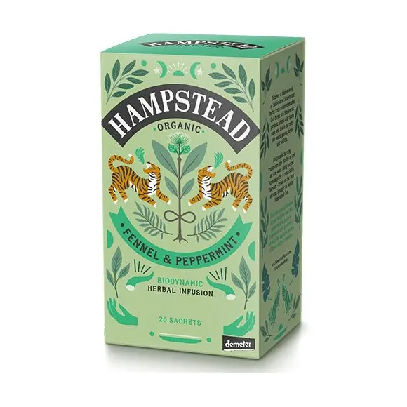 Fennikel Pebermynte te, Demeter | 20 br | Hampstead Organic