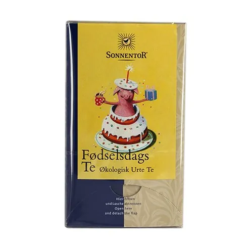 Fødselsdags urtete Ø Sonnentor | 18 breve