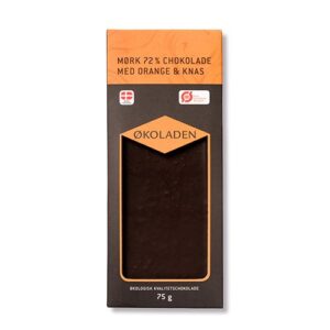 mørk økologisk chokolade