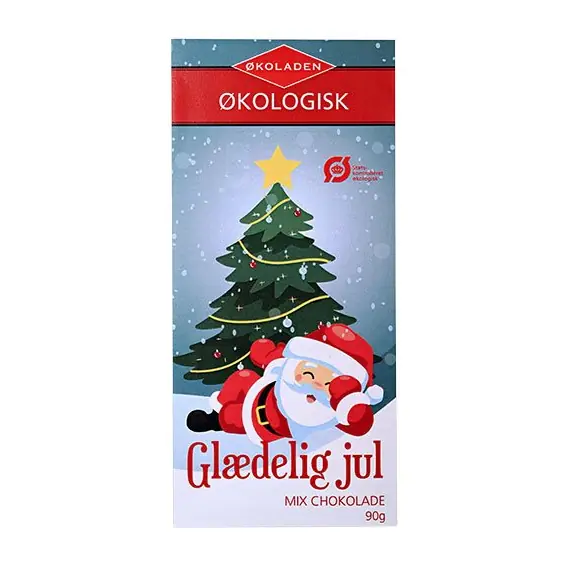 Glædelig Jul mix chokolade æske Ø | 90 g | Økoladen