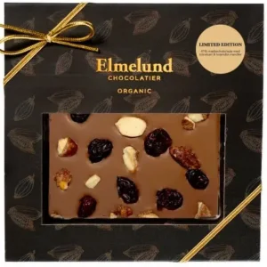 Mælkechokolade m. brændte mandler & tranebær Ø Limited Edition