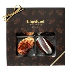 Gaveæske m. fyldte chokolade påskeæg 4 stk Ø | 80 g | Økoladen