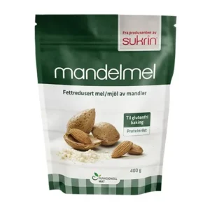 Mandelmel fedtreduceret | 400 g | Sukrin
