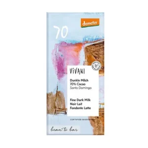 Vivani 70 % Mørk mælkechokolade Demeter | 90 g