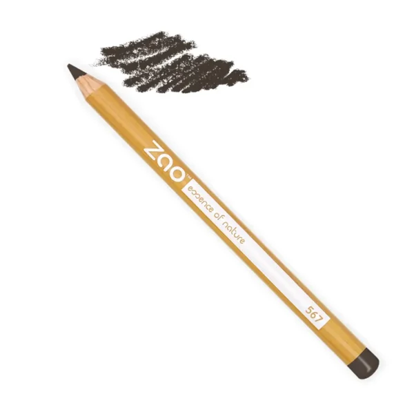 ZAO, Økologisk Eyeliner Multi-Purpose Pencil, 567, Ebony brown, 1,14 g