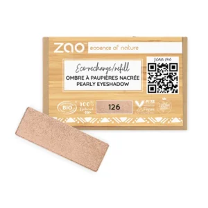Zao Refill rectangle eye shadow 126 Golden Petal