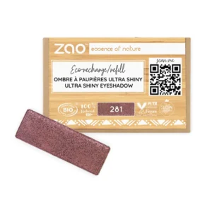 Zao Refill rectangle eye shadow 281 Burgundy sequin