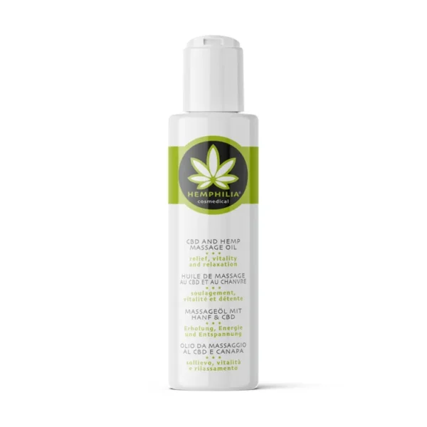 Hemphilia Økologisk CBD Hamp MassageOlie | 100 ml
