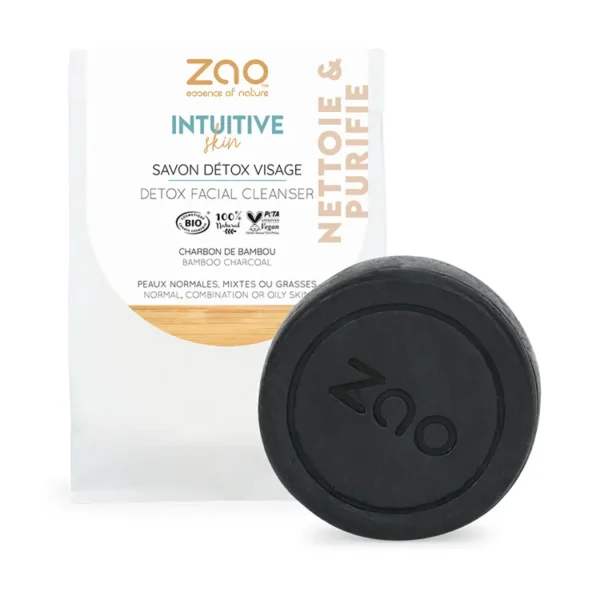 ZAO, Økologisk Solid Detox Facial Cleanser, bamboo charcoal | 70 g