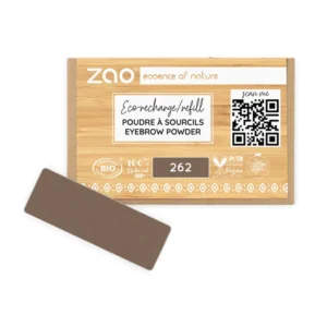 ZAO, Økologisk Brow Powder 262 Brown, Refill | 1,3 g