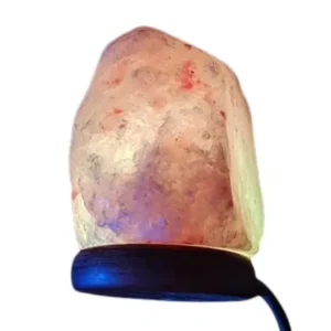 Himalaya salt lampe pink USB m. skiftende farver | Naturkost