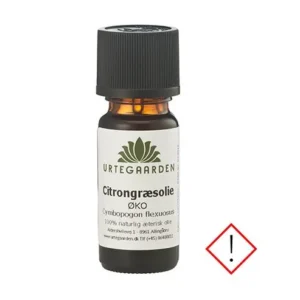 Citrongræsolie 100% ØKO | 10 ml | Urtegaarden