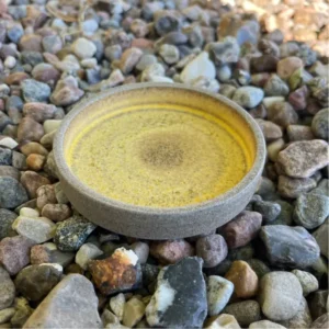 Keramik sæbeskål gul, håndlavet | Kystnær