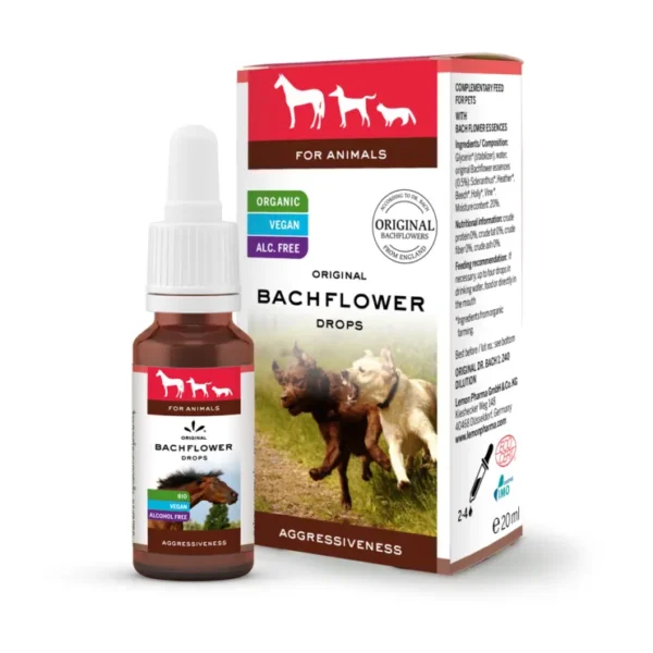 Bach dråber til dyr aggressiv Ø | 20 ml | Originale BachBlomster
