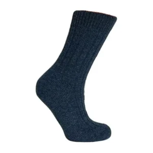 Merinouldstrømper Blå str. 35/38 | Clemente