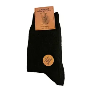 Merino uldstrømper sort str. 39/42 | Clemente