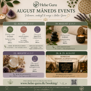 august måneds events i Helse guru