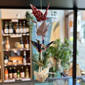 japanske traner, origami